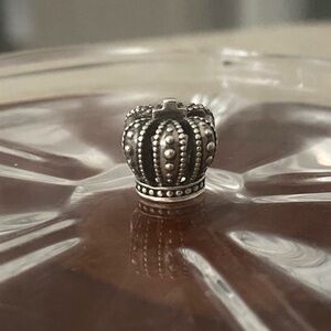 Authentic Pandora CROWN silver charm